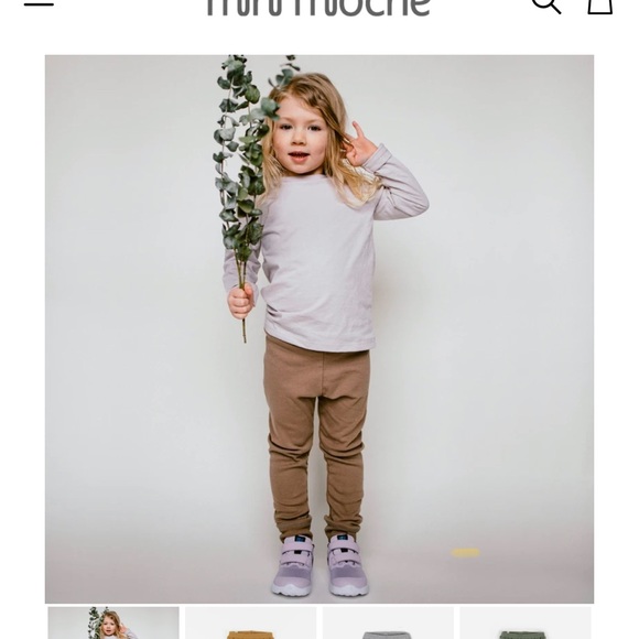 Mini mioche slim pant - heather gray 3/4 - Picture 2 of 2